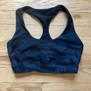 SoulCycle Navy Camo Sports Bra